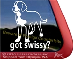 Greater Swiss Mountain Dog Car Truck RV Laptop iPad Window Decal Sticker