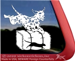 Dalmatian Dog Barn Hunt Window Decal