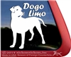 Dogo Limo Dogo Argentino Dog Car Truck RV Window Decal Sticker