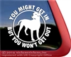 Dogo Guard Dog Dogo Argentino Dog Car Truck RV Window Decal Sticker