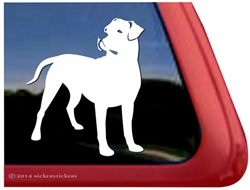 Custom Dogo Argentino Dog Car Truck RV Window Decal Sticker