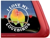 Lovebirds Window Decal