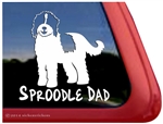 Sproodle Dog Window Decal