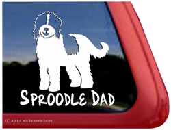 Sproodle Dog Window Decal