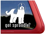 Sproodle Dog Window Decal