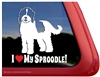 Sproodle Dog Window Decal