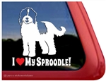 Sproodle Dog Window Decal