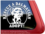 Dalmatian Rescue Dog Car Truck RV Window Decal Sticker