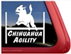 Chihuahua Agility Dog Car Truck RV Window Decal Sticker