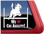 Chihuahua Agility Dog Car Truck RV Window Decal Sticker