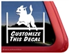 Custom Chihuahua Agility Dog Car Truck RV Window Decal Sticker