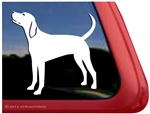 Custom Coonhound Window Decal