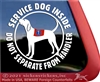 Service Dog Car Truck Window Decal Sticker