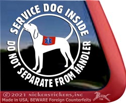 Service Dog Car Truck Window Decal Sticker