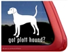 Got Plott Hound Dog Car Truck RV Window Decal Sticker