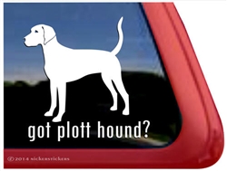 Got Plott Hound Dog Car Truck RV Window Decal Sticker