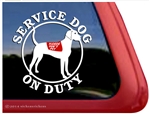 Plott Hound Service Dog Car Truck RV Window Decal Sticker