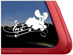 Custom Musical Cocker Spaniel Dancing Dog Car Truck RV Window Decal Sticker