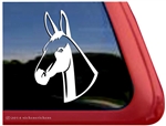 Custom Mule Horse Head Car Truck RV Window iPad Trailer Decal Sticker