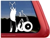 Custom Cropped Boxer Dog Wheelchair Handicapped DEGENERATIVE MYELOPATHY Decal Sticker Car Auto Window iPad