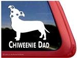 Chiweenie Dad Dog iPad Car Truck RVe Window Decal Sticker