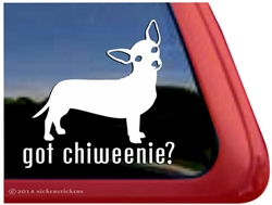 Got Chiweenie Dog iPad Car Truck RV Window Decal Sticker