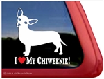 I Love My Chiweenie Dog iPad Car Truck RV Window Decal Sticker