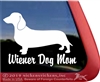 Wiener Dog Mom Dachshund Dog Car Truck RV Window Decal Sticker