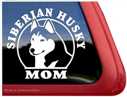 Husky Mom Siberian Husky Dog iPad Car Truck Window Decal Sticker