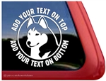 Custom Siberian Husky Dog iPad Car Truck Window Decal Sticker