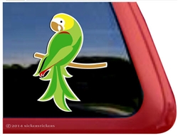 Custom Yellow Headed Amazon Parrot Bird Car Truck RV Window Decal Sticker