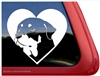 Rottweiler Heart Vinyl Dog Car Truck RV Window Decal Sticker
