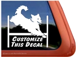 Golden Retriever Agility Dog Window Decal