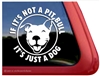 Funny Smiling Pit Bull Terrier Love Dog Car Truck iPad RV Window Decal Sticker