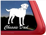 Chessie Dad Chesapeake Bay Retriever Dog iPad Car Truck RV Window Decal Sticker