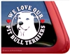 Pit Bull Terrier Love Dog Car Truck iPad RV Window Decal Sticker