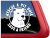 Pit Bull Terrier Rescue Dog Car Truck iPad RV Window Decal Sticker