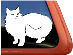 Custom Norwegian Forest Cat Vinyl Car Truck RV Window Decal Sticker