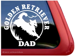 Golden Retriever Window Decal