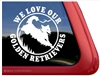 Golden Retriever Window Decal