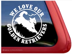 Golden Retriever Window Decal