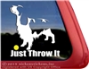 Just Throw It Springer Spaniel Car Truck RV Window Decal Sticker