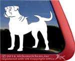 Custom American Bulldog Dog Car Truck RV Window Decal Sticker