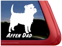Affen Dad Affenpinscher Dog iPad Car Truck RV Window Decal Sticker