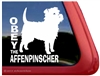 Obey the Affenpinscher Dog iPad Car Truck RV Window Decal Sticker