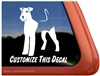 Cusotm Airedale Terrier Dog Car Truck RV Window Decal Sticker