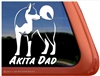 Akita Window Decal