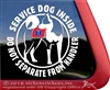 Akita Service Dog Car Truck Window Decal Sticker