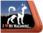 Alaskan Malamute Window Decal