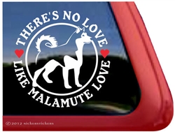 Alaskan Malamute Window Decal